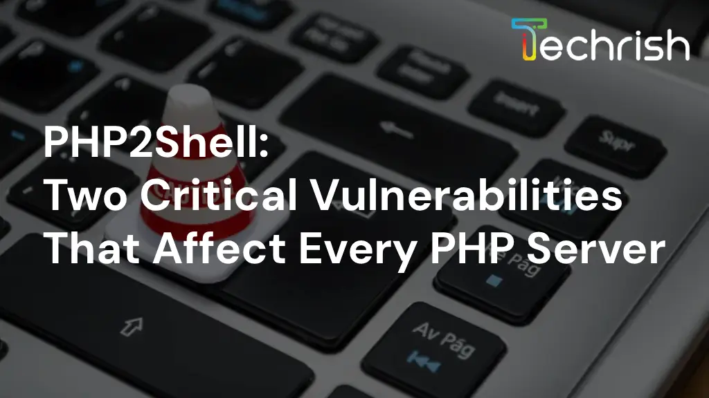PHP2Shell critical vulnerability advisory: a red security alert shield